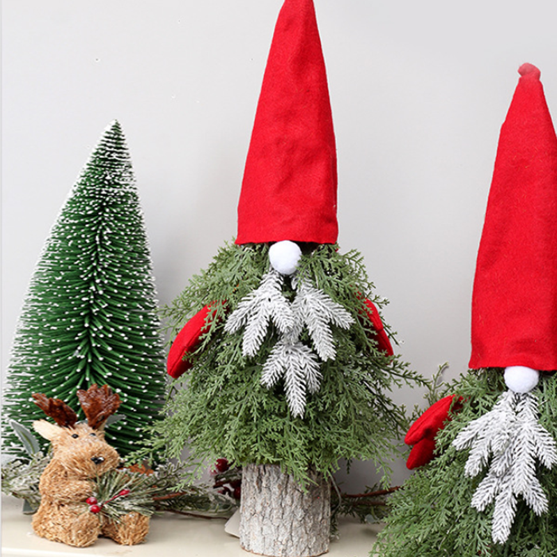 Santa Faceless Mini Christmas Tree