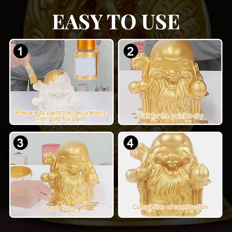 Water-based bronzing paint