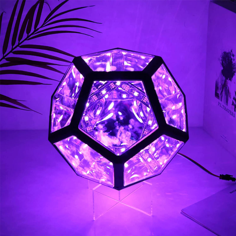 Infinite Dodecahedron Color Art Light