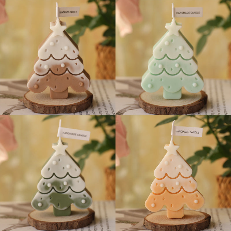 Christmas Candles Decor, 4 pcs