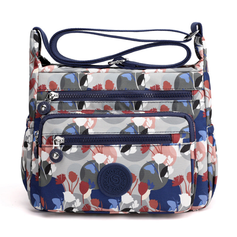 Printed Nylon Shoulder Bag
