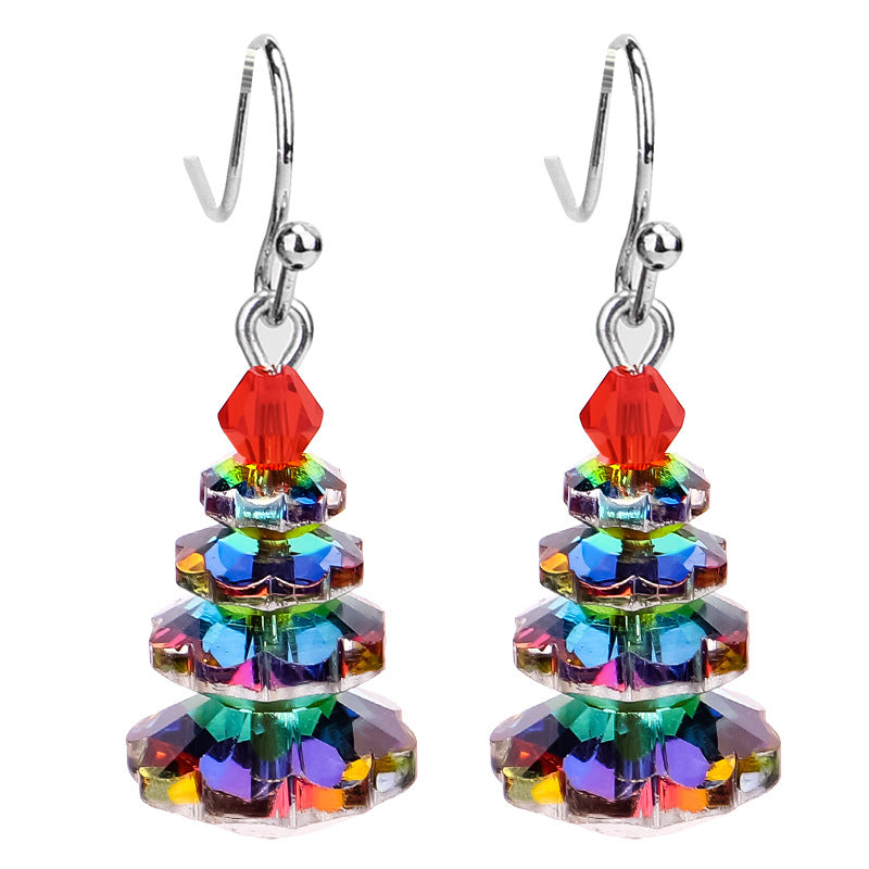 Christmas tree earrings