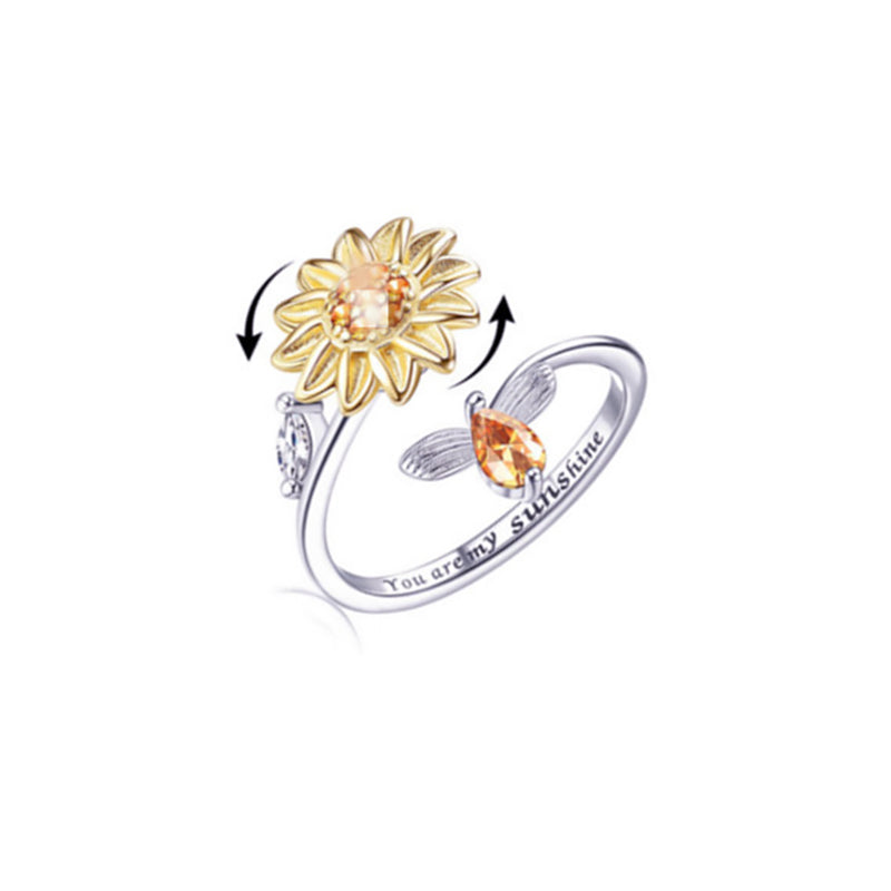 Sunflower Spinner Ring