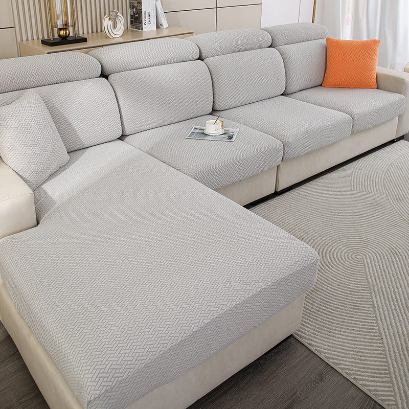 Wrap-around stretch sofa cover