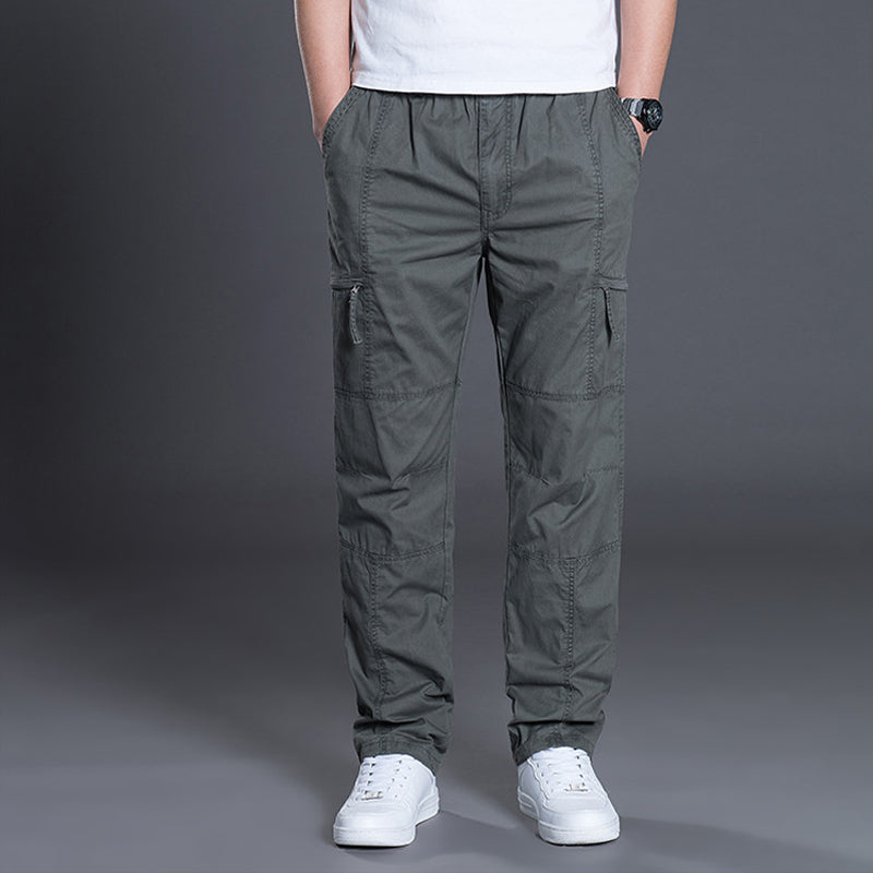 Summer Men's Outdoor Casual Loose Multi-pocket Overalls