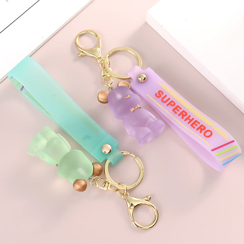Bow Tie Bear Keychain