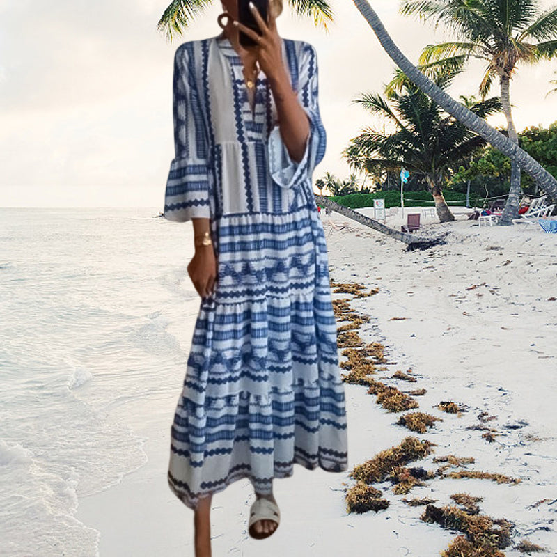 Geometric Boho Dress