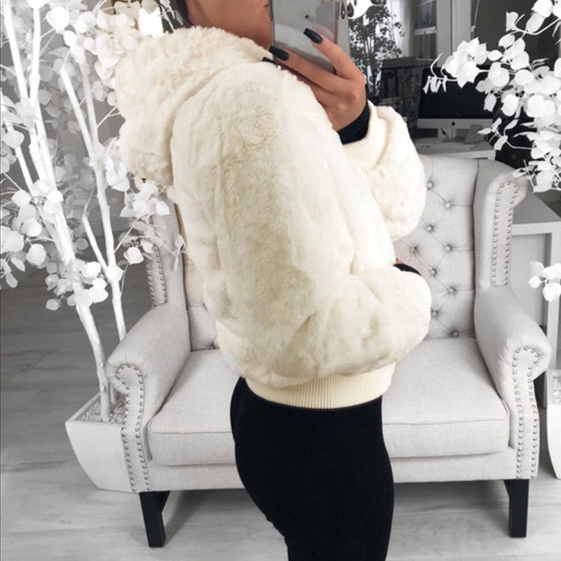 Hooded Plush Jacket