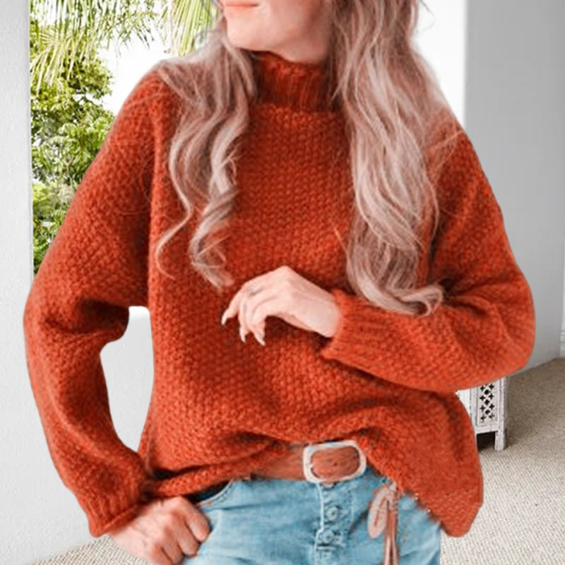 Half Turtleneck Rolled Sweater