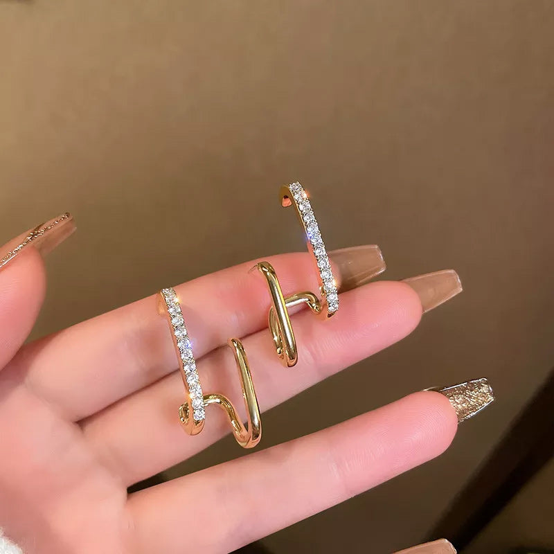 Temperament Zircon Stud Earrings