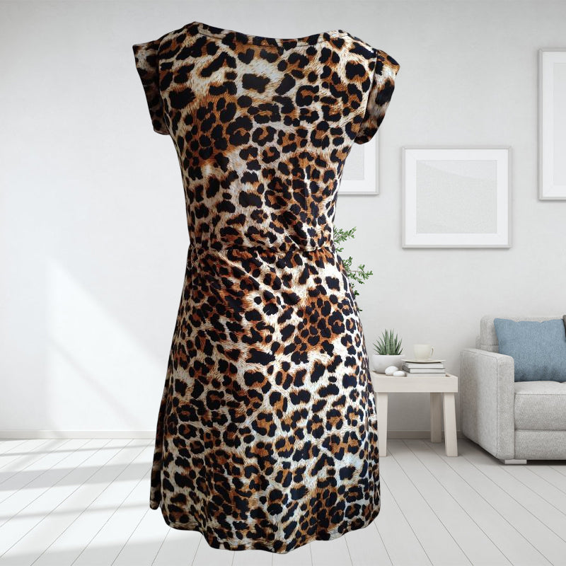 Sleeveless Leopard Dress