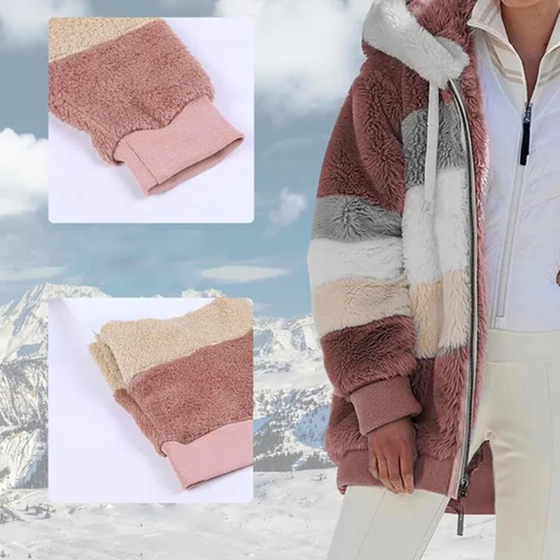 Plush Cropped Fashion Jacket