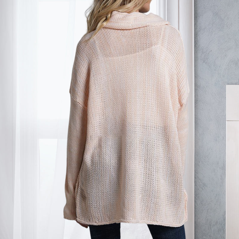 Turtleneck Long Solid Sweater