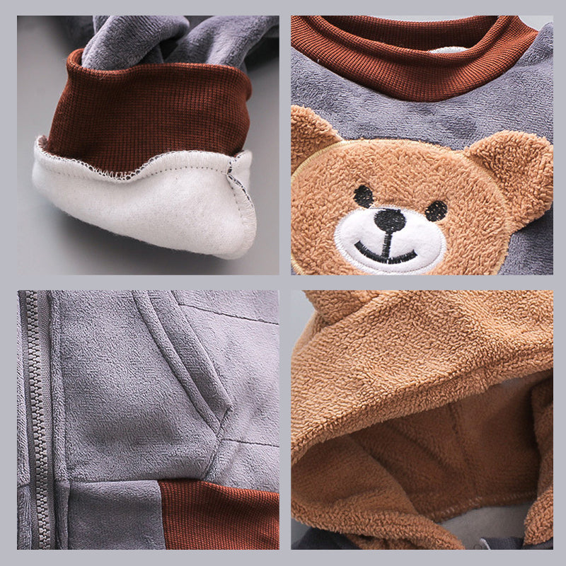 Chidren's Wear Fluffy Bear Pattern Set