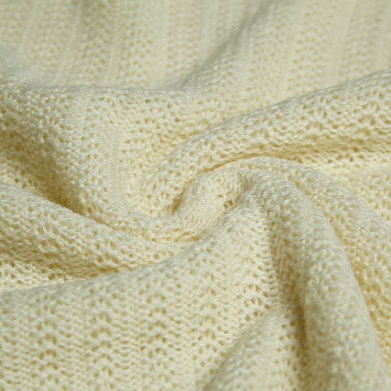 Crew Neck Sweater with Doll Sleeves