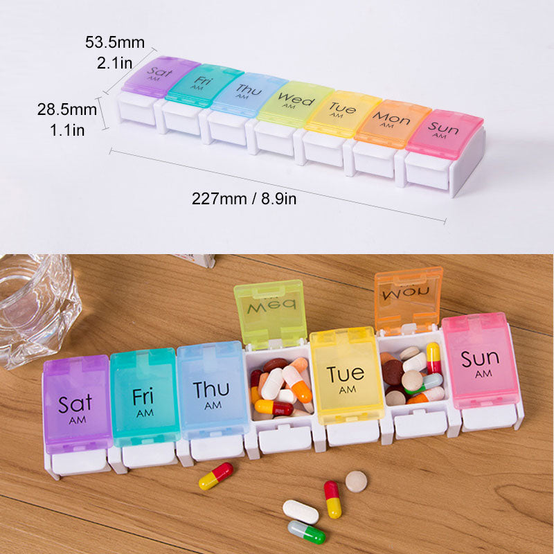 Pill Case Weekly Pill Organizer