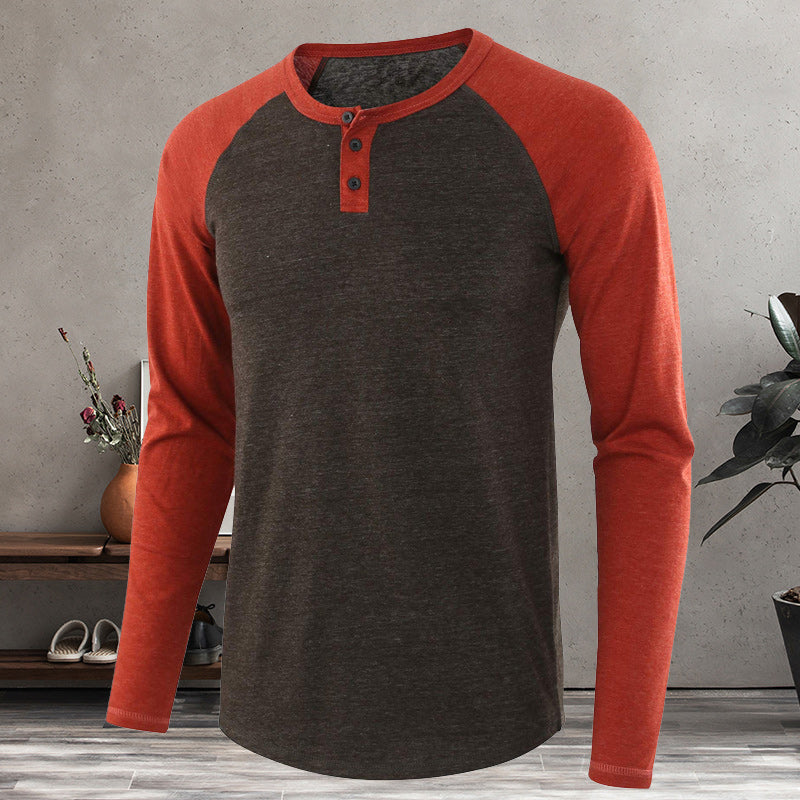 Men's Henley Long Sleeve T-Shirt
