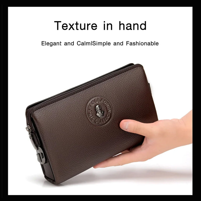 Anti-theft Combination Lock Business Men's Clutch