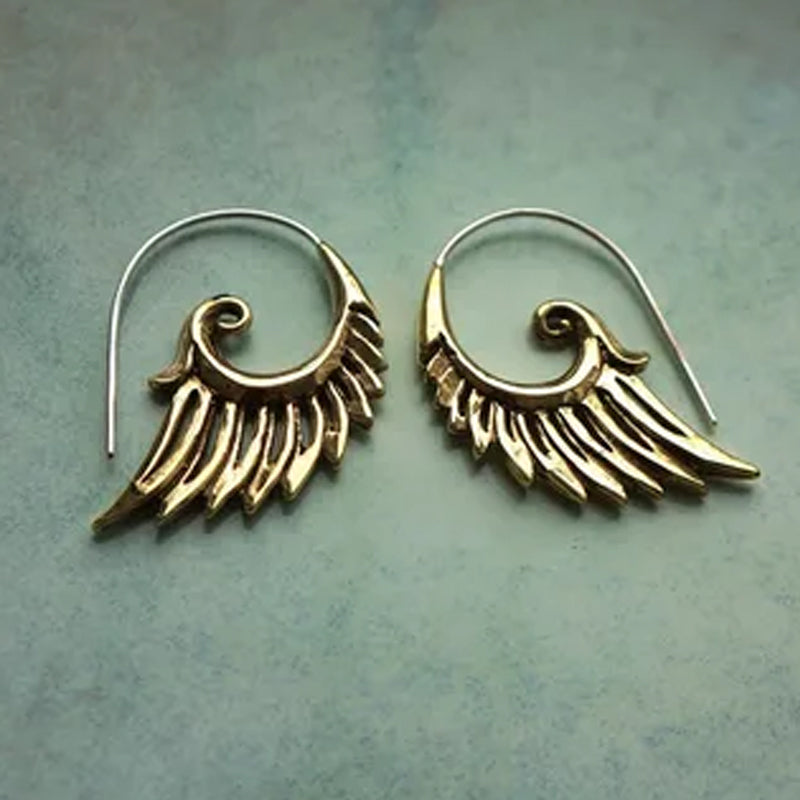 Vintage Peacock Tassel Earrings