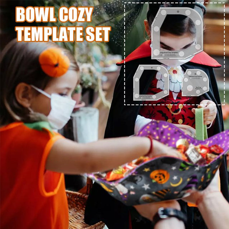 Halloween Candy Bowl Cozy Template Cutting Ruler Set