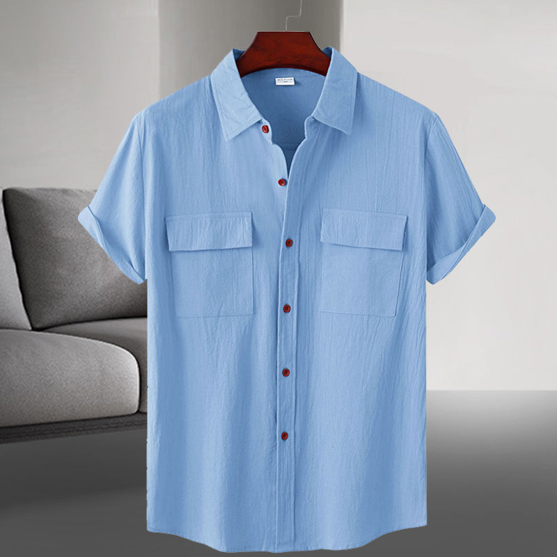 Men's Linen Short Sleeve Shirt