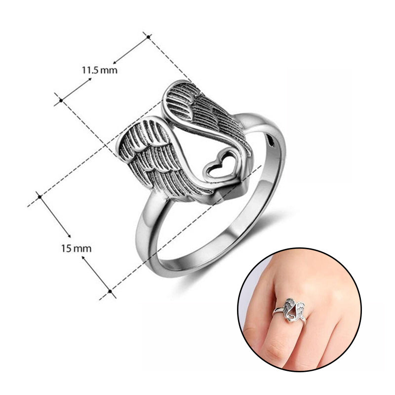 Angel Love Heart Ring