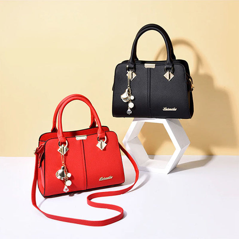 Solid Color One Shoulder PU Leather Bag