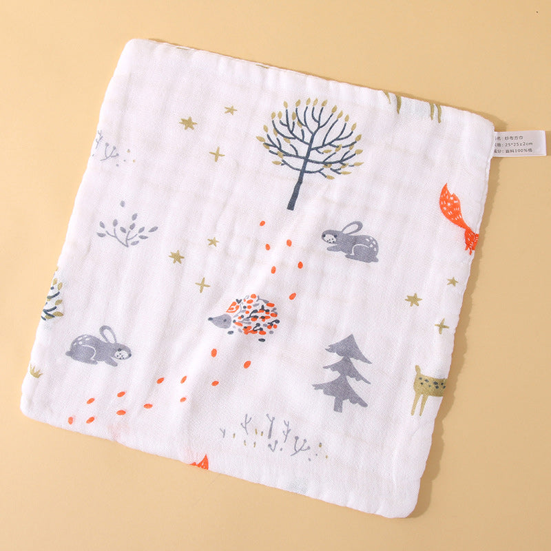 Baby Cartoon cotton gauze towel