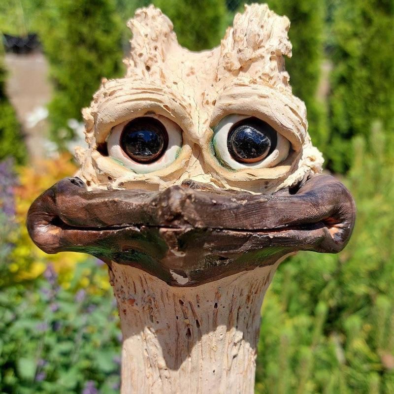 Funny Long Neck Hidden Chicken/Ostrich For Garden Decor