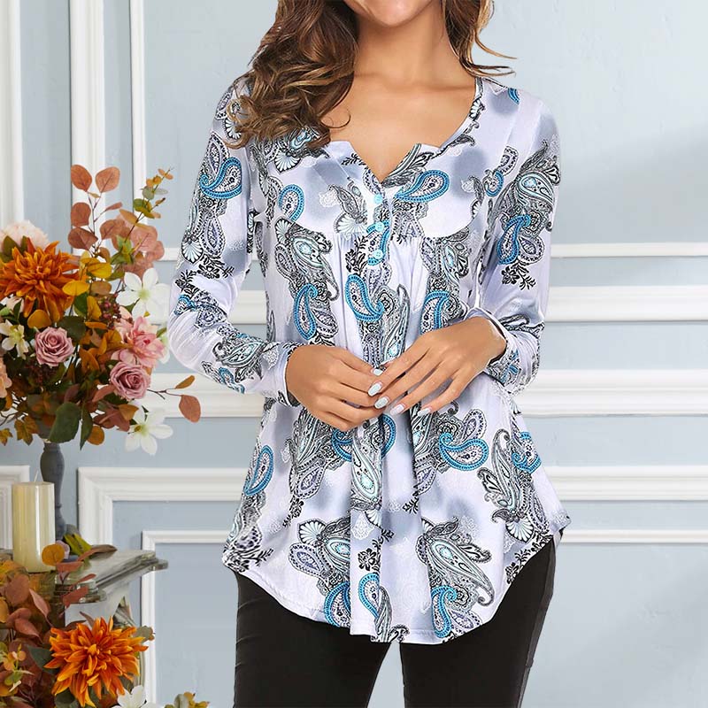 Women's Autumn Printed Long Sleeve T-Shirt
