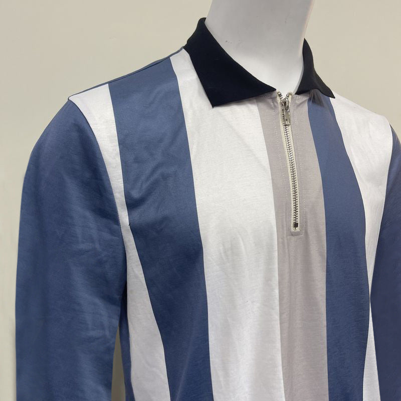 Striped Men's T-Shirt Polo Shirt