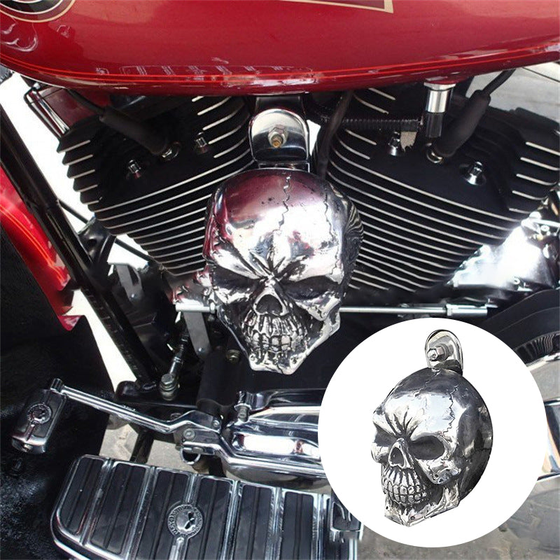 Motorcycle Skull  Horn Cover