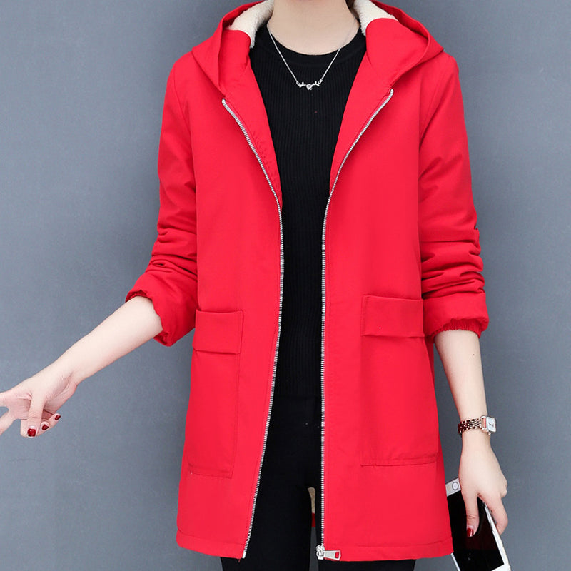 Fleece Solid Color Coat