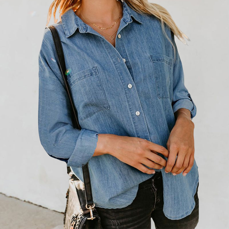 Long Sleeve Denim Shirt