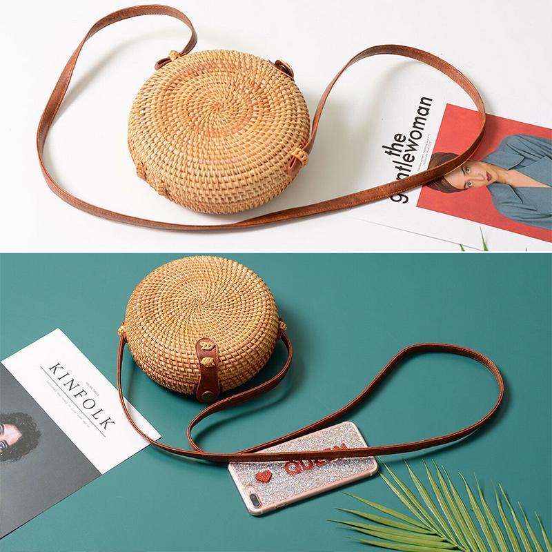 Fashion women's bag woven from bamboo