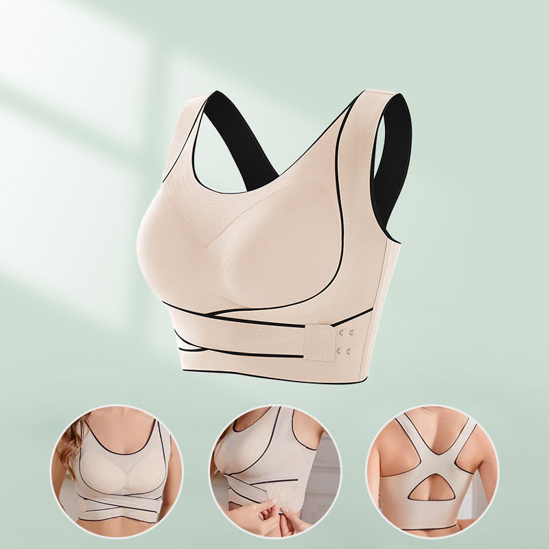 Button-front Vest Bra