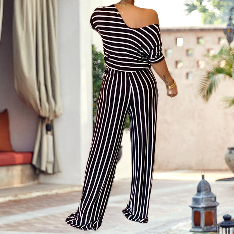 Striped Jumpsuit