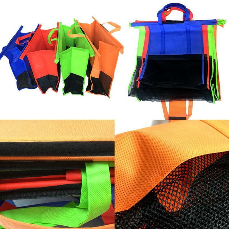 Supermarket Trolley Shopping Bag Thermal Bag(4 pcs)