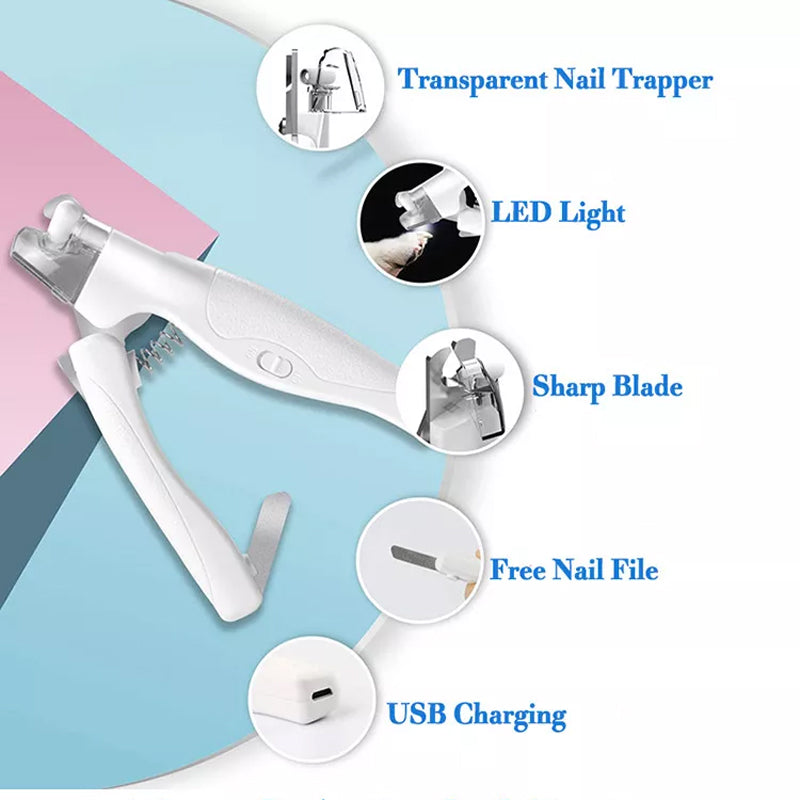 Professional LED Light Pet Nail Clippers