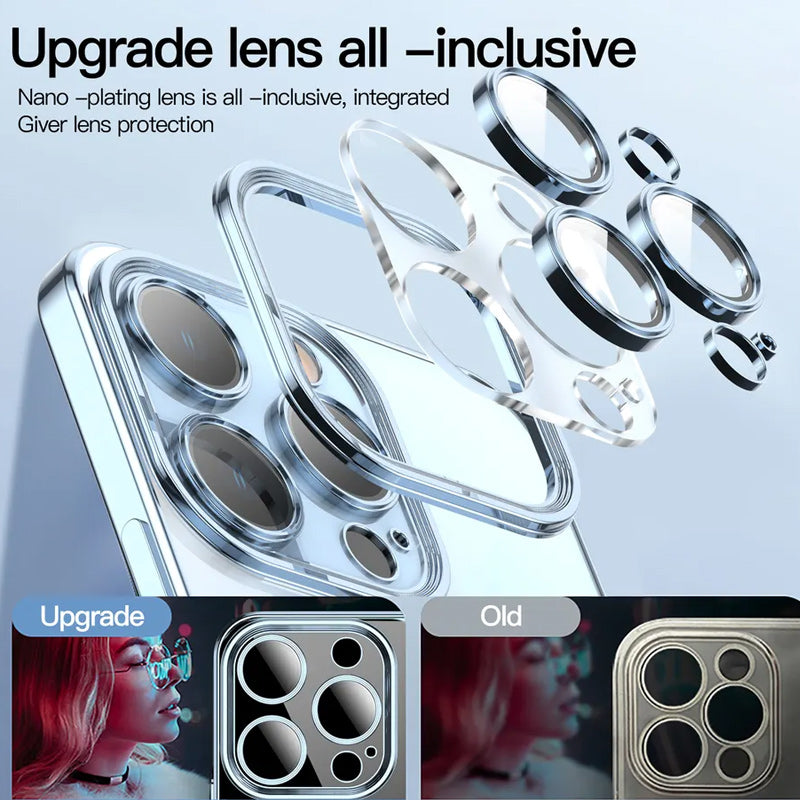 Electroplating Wireless Magnetic Charging All-Inclusive Lens iPhone Case