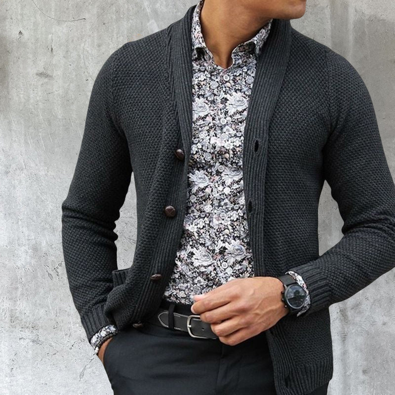 Men's Cardigan Single Breasted Knit Top