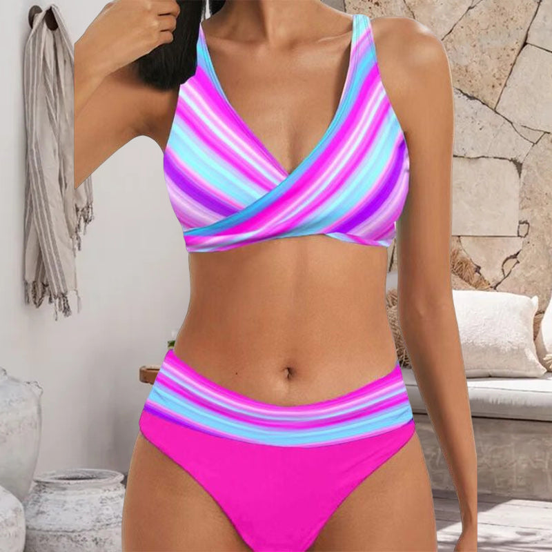 Two-piece Striped Swimsuit