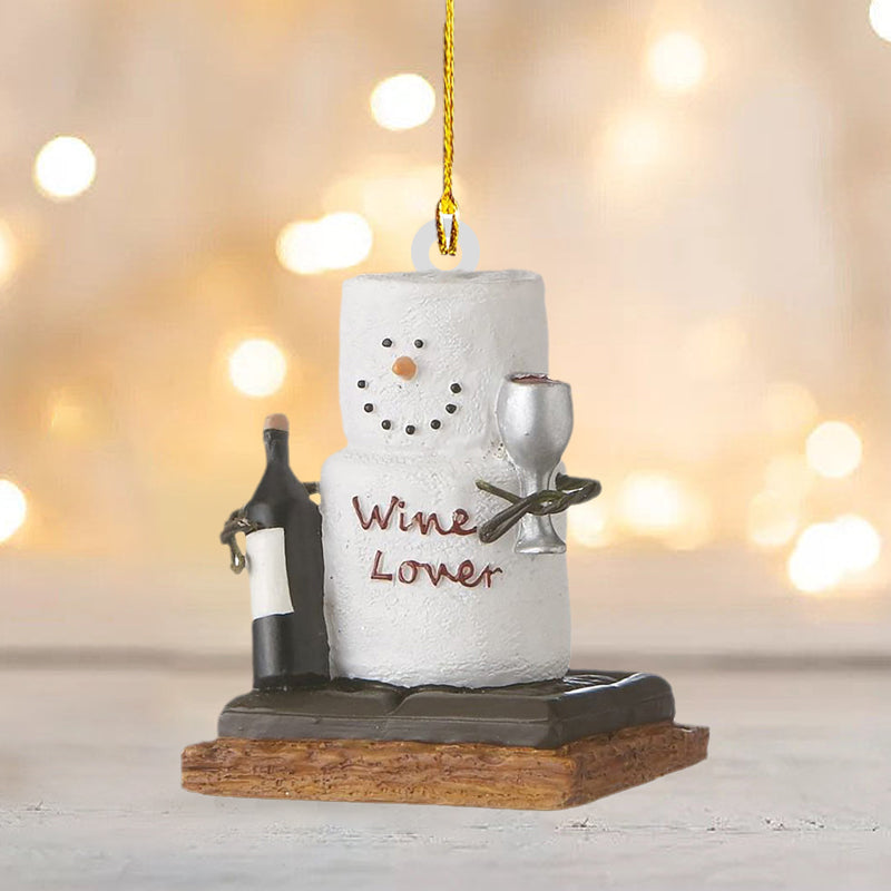 Funny Snowman Christmas Tree Pendant