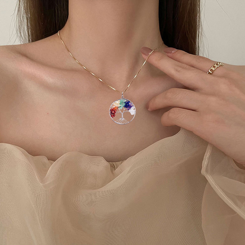 Crystal Tree of Life Pendant