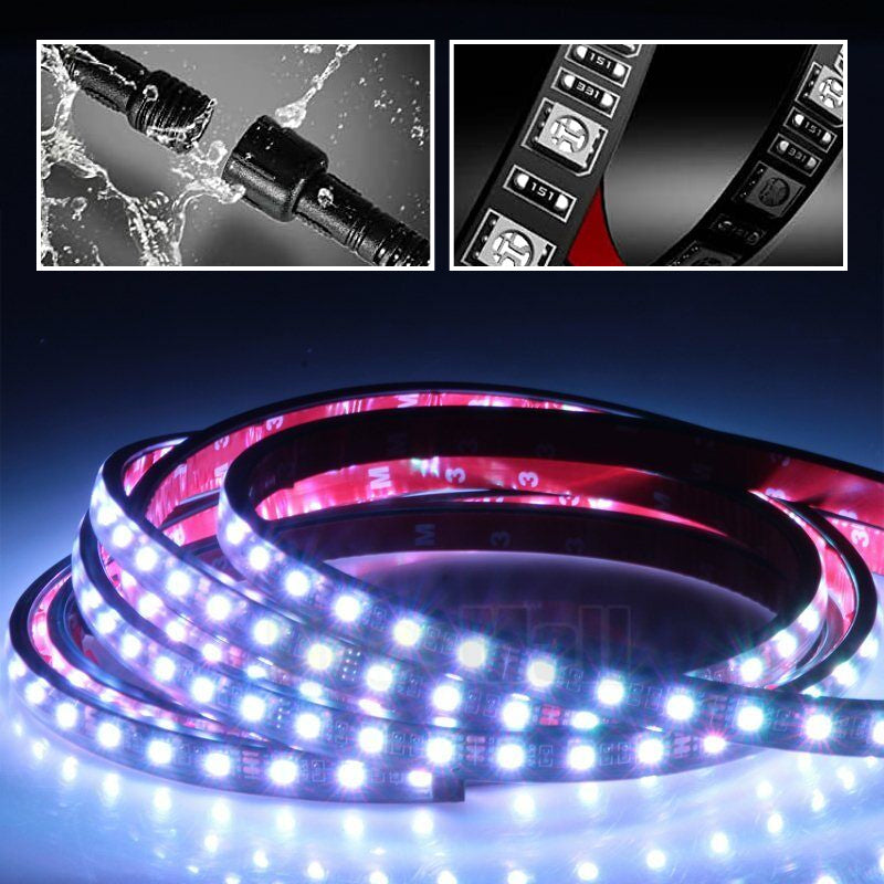 Waterproof RGB Flexible LED Strip for Car Chassis(4pcs)