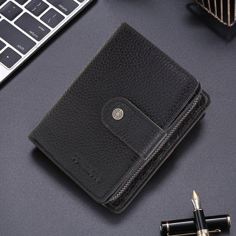 Genuine Leather Passport Holder Cover Wallet with Multi Card Slots