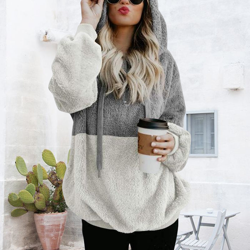 Panelled Hooded Sweater