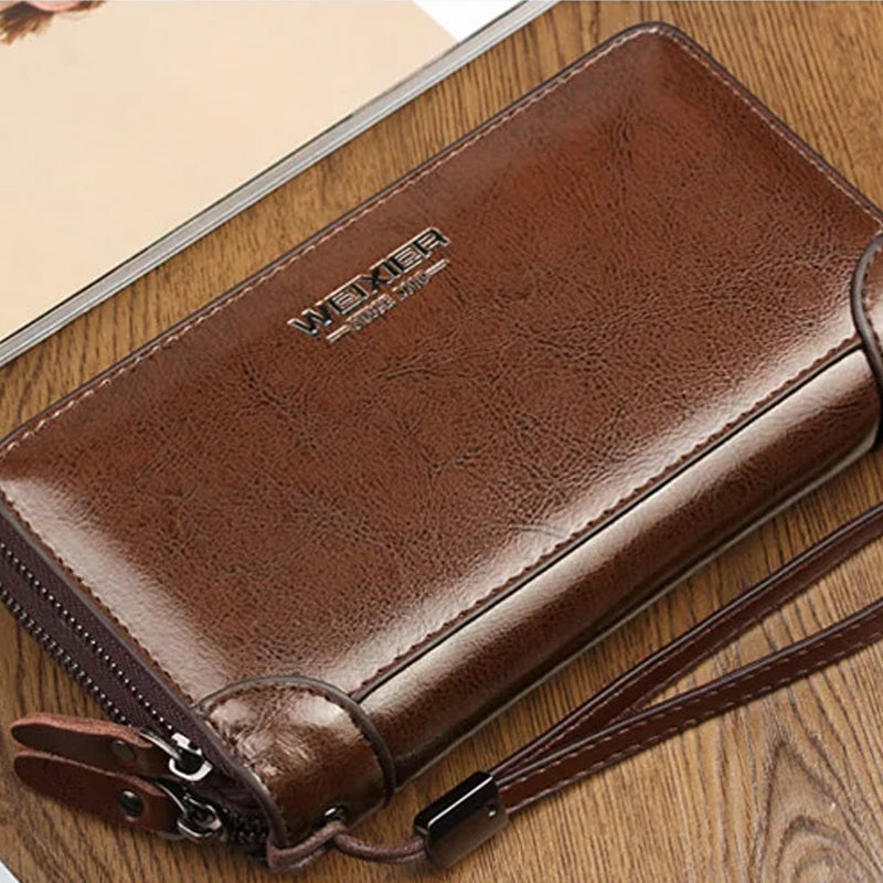 Leather Clutch Purse Wallet for Men