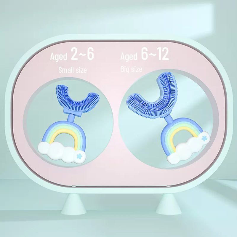 Kids Rainbow U-shaped Toothbrush