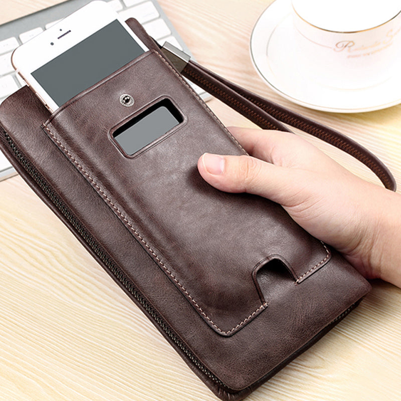 Creative Men's Handbag with Mobie Phone Slot